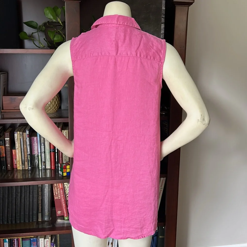 J Jill Love Linen Sleveless Top - Picture 4 of 6